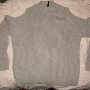 Brand new gray H&M sweater! Has a cold shoulder!